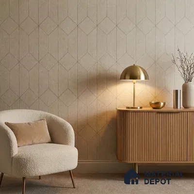2101 - 2 | 10 Meter x 21 Inches Fabric Look Wallpaper - 57.41 Sq. Ft.