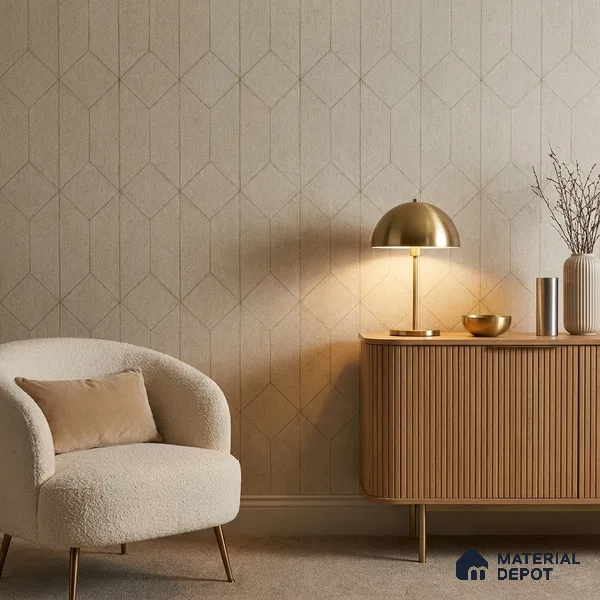 2101 - 2 | 10 Meter x 21 Inches Fabric Look Wallpaper - 57.41 Sq. Ft.
