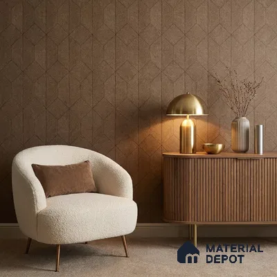 2101 - 4 | 10 Meter x 21 Inches Fabric Look Wallpaper - 57.41 Sq. Ft.