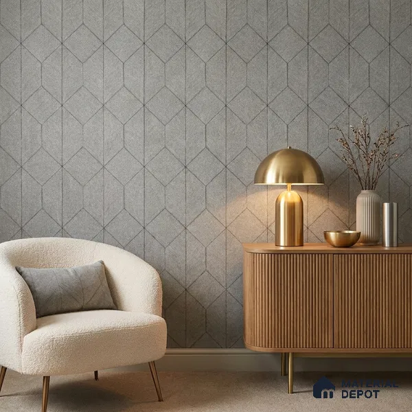 2101 - 5 | 10 Meter x 21 Inches Fabric Look Wallpaper - 57.41 Sq. Ft.