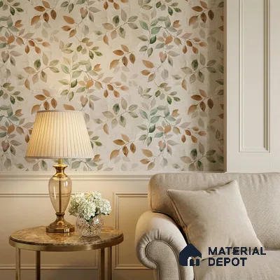 2105 -1 | 10 Meter x 21 Inches Florals Look Wallpaper - 57.41 Sq. Ft.