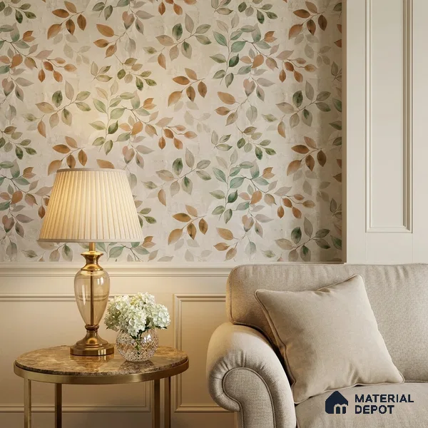 2105 -1 | 10 Meter x 21 Inches Florals Look Wallpaper - 57.41 Sq. Ft.