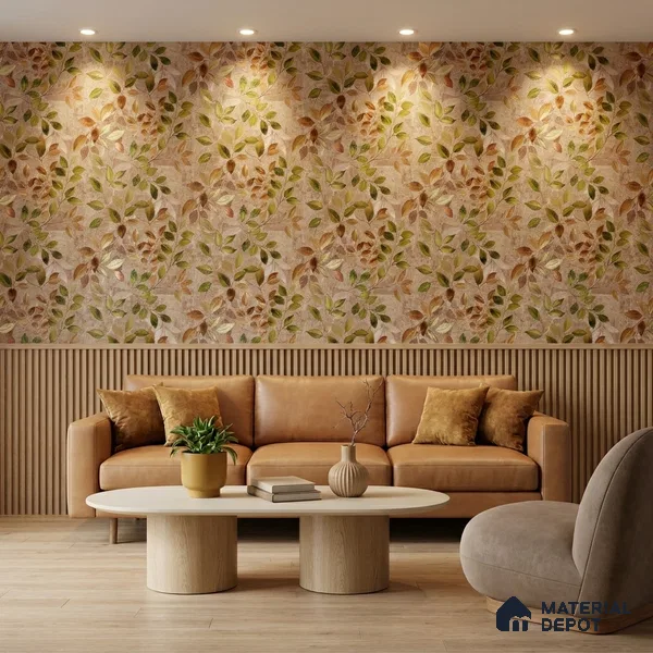 2105 -5 | 10 Meter x 21 Inches Florals Look Wallpaper - 57.41 Sq. Ft.