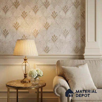 2107 -2 | 10 Meter x 21 Inches Patterned Look Wallpaper - 57.41 Sq. Ft.