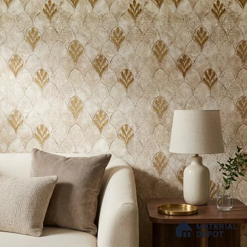 2107 -4 | 10 Meter x 21 Inches Patterned Look Wallpaper - 57.41 Sq. Ft.