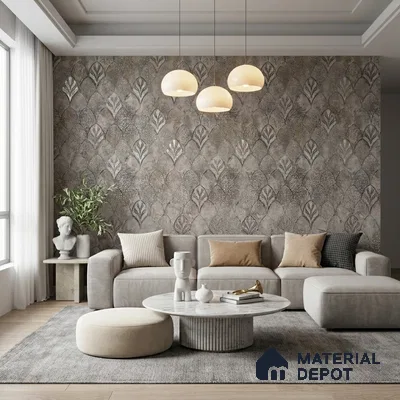 2107 -5 | 10 Meter x 21 Inches Patterned Look Wallpaper - 57.41 Sq. Ft.