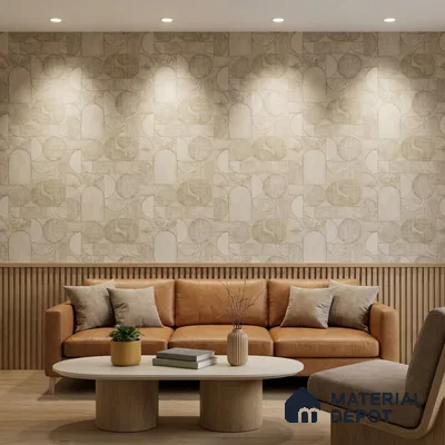 2108 -5 | 10 Meter x 21 Inches Patterned Look Wallpaper - 57.41 Sq. Ft.
