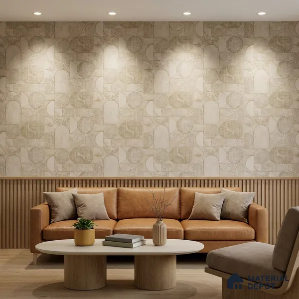 2108 -5 | 10 Meter x 21 Inches Patterned Look Wallpaper - 57.41 Sq. Ft.