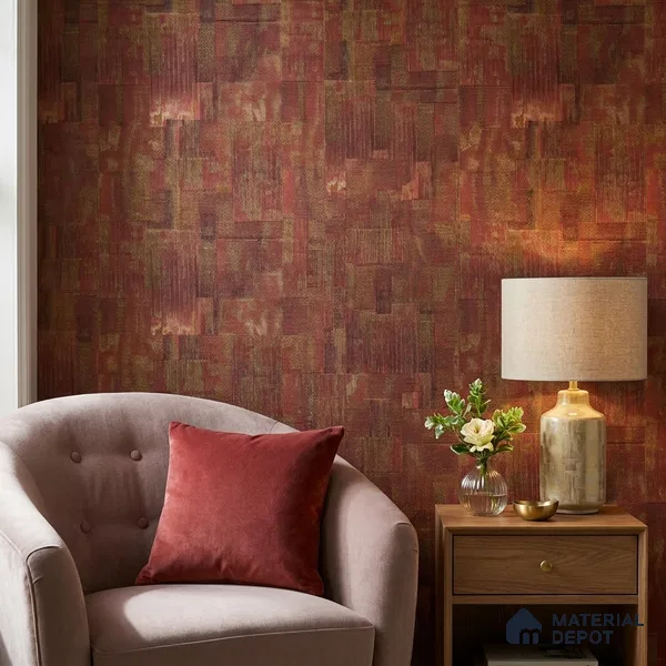 2110 -1 | 10 Meter x 21 Inches Fabric Look Wallpaper - 57.41 Sq. Ft.