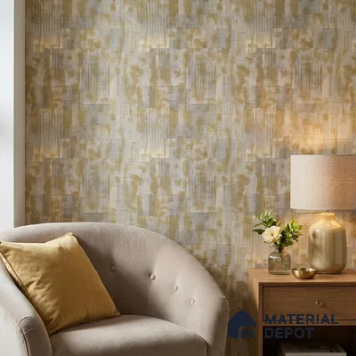 2110 -4 | 10 Meter x 21 Inches Fabric Look Wallpaper - 57.41 Sq. Ft.