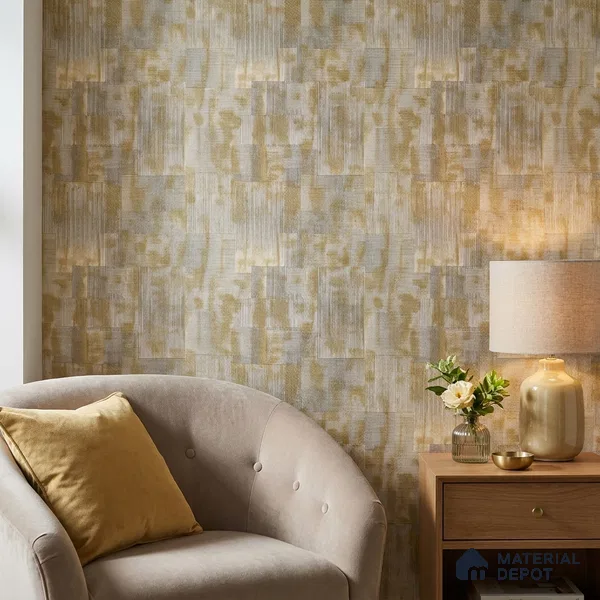 2110 -4 | 10 Meter x 21 Inches Fabric Look Wallpaper - 57.41 Sq. Ft.