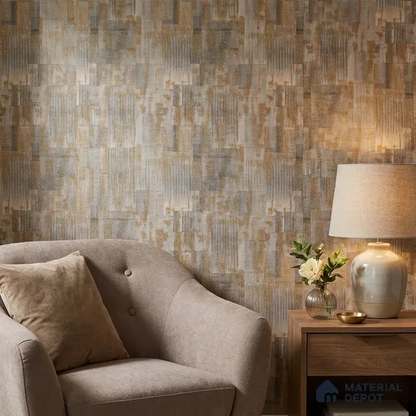 2110 -5 | 10 Meter x 21 Inches Fabric Look Wallpaper - 57.41 Sq. Ft.