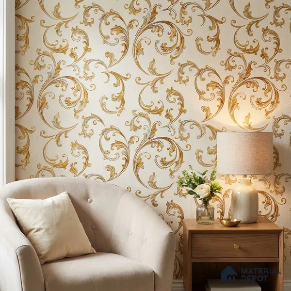 2102 -3 | 10 Meter x 21 Inches Patterned Look Wallpaper - 57.41 Sq. Ft.