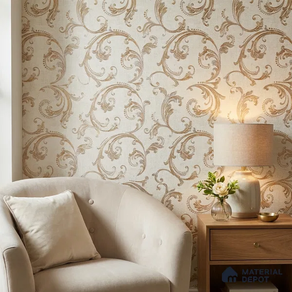 2102 -2 | 10 Meter x 21 Inches Patterned Look Wallpaper - 57.41 Sq. Ft.