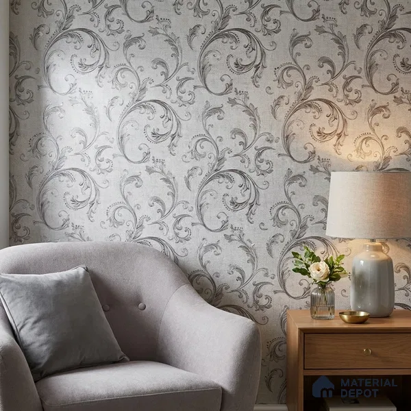2102 -4 | 10 Meter x 21 Inches Patterned Look Wallpaper - 57.41 Sq. Ft.