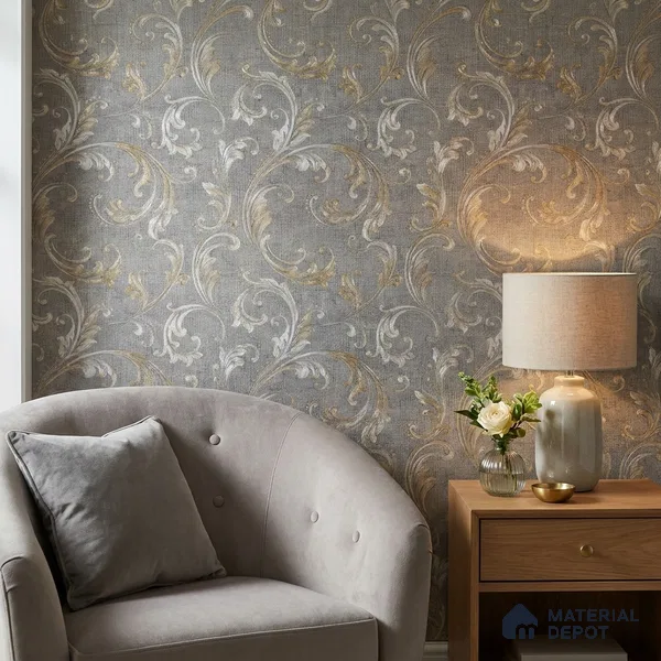 2102 -1 | 10 Meter x 21 Inches Patterned Look Wallpaper - 57.41 Sq. Ft.