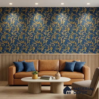 2102 -5 | 10 Meter x 21 Inches Patterned Look Wallpaper - 57.41 Sq. Ft.