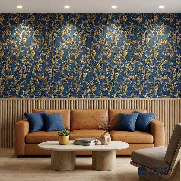 2102 -5 | 10 Meter x 21 Inches Patterned Look Wallpaper - 57.41 Sq. Ft.