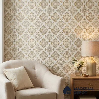 2113 -2 | 10 Meter x 21 Inches Patterned Look Wallpaper - 57.41 Sq. Ft.