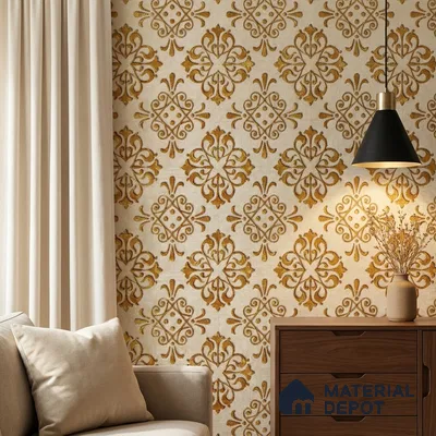 2113 -5 | 10 Meter x 21 Inches Patterned Look Wallpaper - 57.41 Sq. Ft.