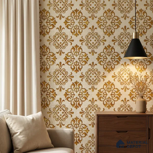 2113 -5 | 10 Meter x 21 Inches Patterned Look Wallpaper - 57.41 Sq. Ft.