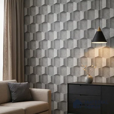 88526-2 | 5 Meter x 42 Inch PVC Patterned Look Wallpaper - 57.41 Sq. Ft. | Minimum 15% wastage during installation