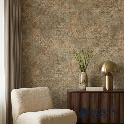 88529-2 | 5 Meter x 42 Inch PVC Patterned Look Wallpaper - 57.41 Sq. Ft. | Minimum 15% wastage during installation