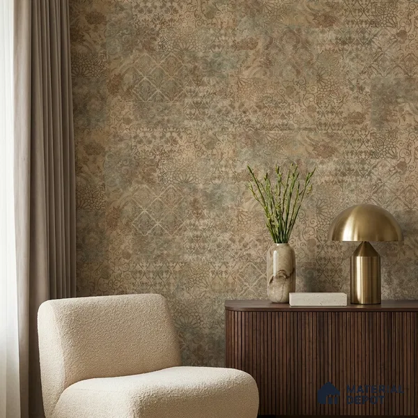 88529-2 | 5 Meter x 42 Inch PVC Patterned Look Wallpaper - 57.41 Sq. Ft. | Minimum 15% wastage during installation
