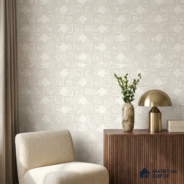 88530-2 | 5 Meter x 42 Inch PVC Patterned Look Wallpaper - 57.41 Sq. Ft. | Minimum 15% wastage during installation