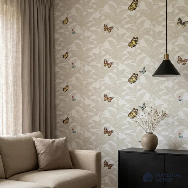 88535-2 | 5 Meter x 42 Inch PVC Patterned Look Wallpaper - 57.41 Sq. Ft. | Minimum 15% wastage during installation