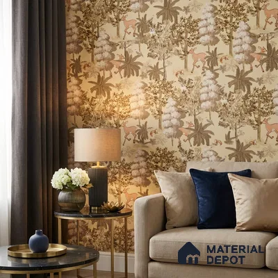 OR01-4 | 5 Meter x 42 Inch PVC Nature Look Wallpaper - 57 Sq. Ft. | Minimum 15% wastage during installation