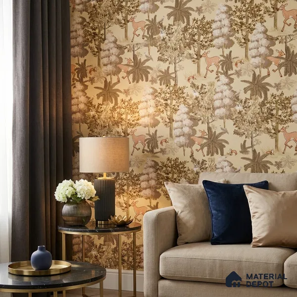 OR01-4 | 5 Meter x 42 Inch PVC Nature Look Wallpaper - 57 Sq. Ft. | Minimum 15% wastage during installation