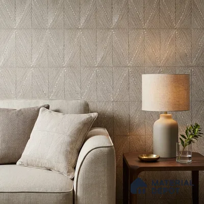 OR02-3 | Warm Taupe Diamond Dot Texture PVC Patterned Wallpaper - 5 Meter x 42 Inch, 57 Sq. Ft. (Min. 15% Wastage)