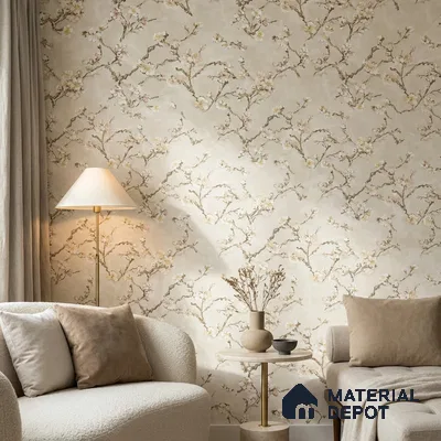 OR05-2 | 5 Meter x 42 Inch PVC Florals Look Wallpaper - 57 Sq. Ft. | Minimum 15% wastage during installation