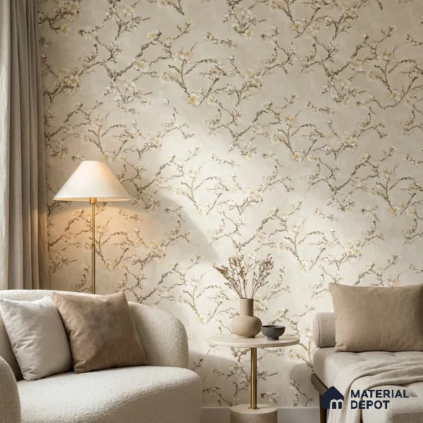 OR05-2 | 5 Meter x 42 Inch PVC Florals Look Wallpaper - 57 Sq. Ft. | Minimum 15% wastage during installation