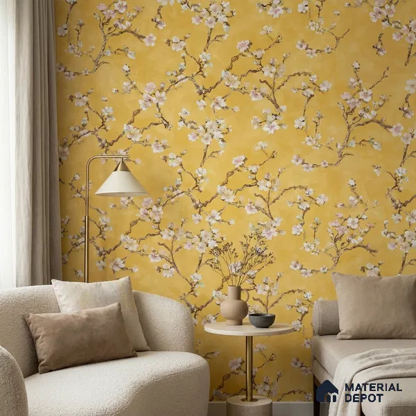 OR05-3 | 5 Meter x 42 Inch PVC Florals Look Wallpaper - 57 Sq. Ft. | Minimum 15% wastage during installation