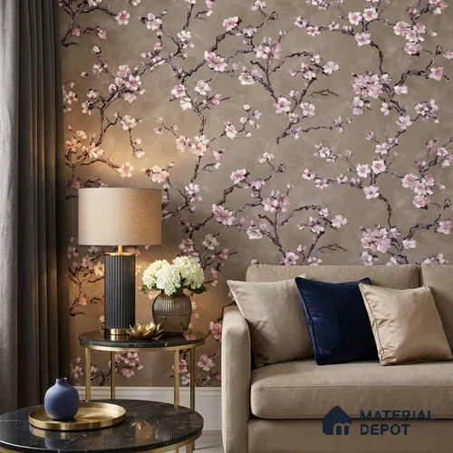 OR05-5 | 5 Meter x 42 Inch PVC Florals Look Wallpaper - 57 Sq. Ft. | Minimum 15% wastage during installation