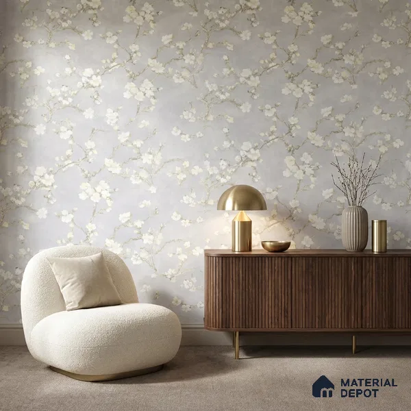 OR05-1 | 5 Meter x 42 Inch PVC Florals Look Wallpaper - 57 Sq. Ft. | Minimum 15% wastage during installation