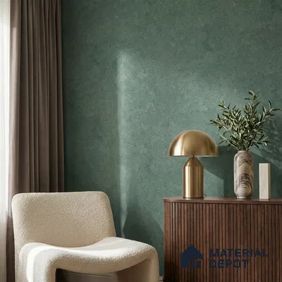 Z1003-8 | Green Crumpled Paper PVC Textured Wallpaper - 10 Meter x 21 Inch, 57 Sq. Ft. (Min. 15% Wastage)