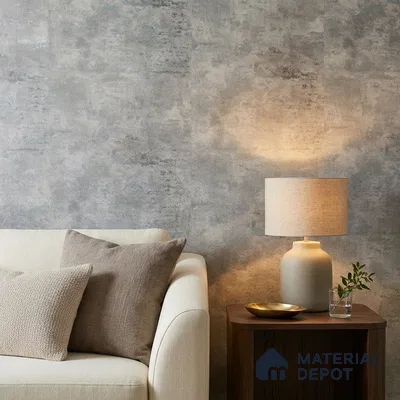 Z1006-6 | Grey Weathered Concrete PVC Textured Wallpaper - 10 Meter x 21 Inch, 57 Sq. Ft. (Min. 15% Wastage)