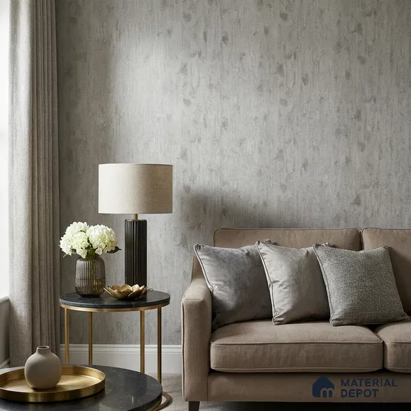 Z1009-5 | 10 Meter x 21 Inch PVC Texture Look Wallpaper - 57 Sq. Ft. | Minimum 15% wastage during installation