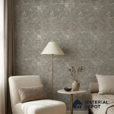 Z1007-6 | Grey Oxidised Speckle PVC Textured Wallpaper - 10 Meter x 21 Inch, 57 Sq. Ft. (Min. 15% Wastage)