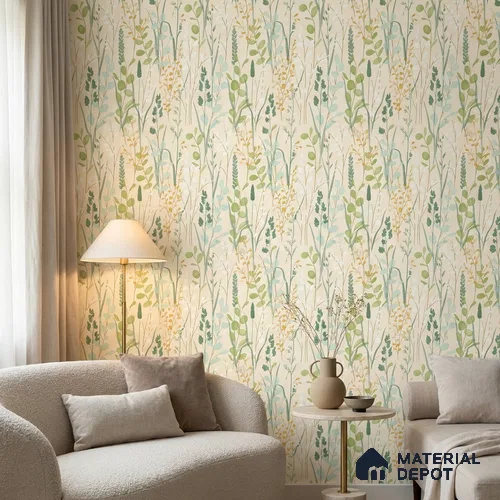 A76202 | 10 Meter x 21 Inches Florals Look Wallpaper - 57.37 Sq. Ft. | Minimum 15% wastage during installation
