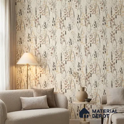 A76203 | 10 Meter x 21 Inches Florals Look Wallpaper - 57.37 Sq. Ft. | Minimum 15% wastage during installation