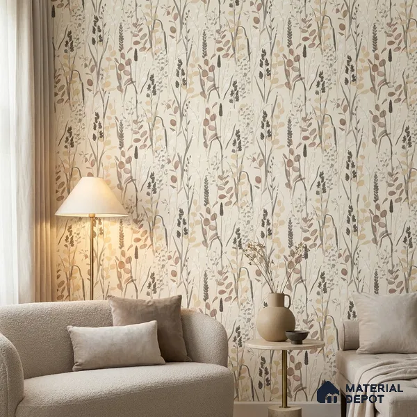 A76203 | 10 Meter x 21 Inches Florals Look Wallpaper - 57.37 Sq. Ft. | Minimum 15% wastage during installation