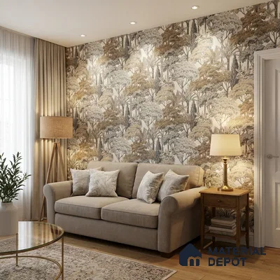 A76301 | 10 Meter x 21 Inches Nature Look Wallpaper - 57.37 Sq. Ft. | Minimum 15% wastage during installation