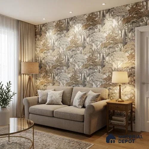 A76301 | 10 Meter x 21 Inches Nature Look Wallpaper - 57.37 Sq. Ft. | Minimum 15% wastage during installation