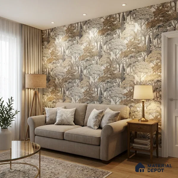 A76301 | 10 Meter x 21 Inches Nature Look Wallpaper - 57.37 Sq. Ft. | Minimum 15% wastage during installation