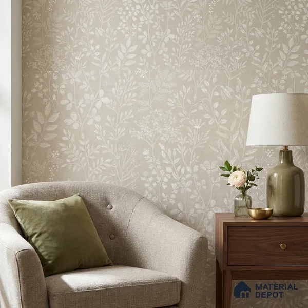 205002 | 10 Meter x 21 Inches Florals Look Wallpaper - 57.37 Sq. Ft. | Minimum 15% wastage during installation