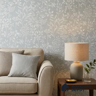 205001 | 10 Meter x 21 Inches Fabric Look Wallpaper - 57.37 Sq. Ft. | Minimum 10% wastage during installation